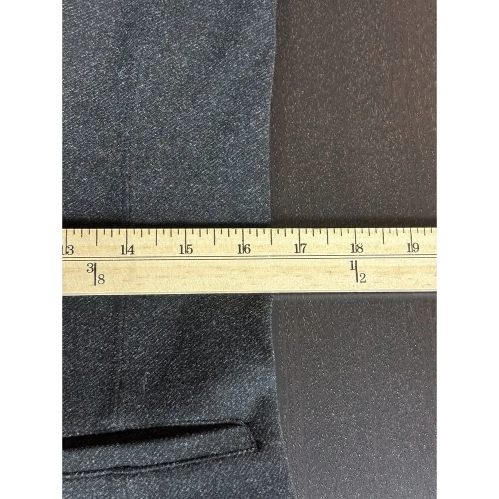 Athleta Venice Blazer Dark Heather Grey 8 Stretch Single Breasted